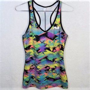 FILA SPORT Abstract Colorful Tank Top Size Small